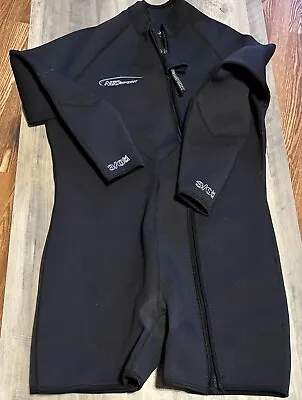 NeoSport Long Sleeve Shorts Wetsuit  3/0 MM  Size XXL Black Scuba Swim • $42.30