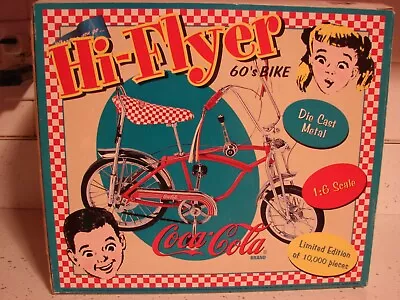 Coca-cola Hi-flyer Die Cast 60's Bike  1:6 Scale Limited Edition  Nib  • $72.99