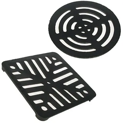 £25.99 • Buy Round / Square Heavy Duty Cast Iron Metal Outdoor Gully Grate Grid Drain Cover