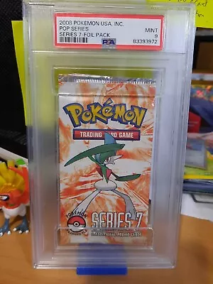 2008 Pokemon Pop Series 7 Sealed Booster Pack Graded PSA 9 MINT (cert 83393972) • $129.59