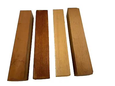 Pack Of 4 Honduran Mahogany Turning Blanks Spindle Lumber Wood 2  X 2  X 12  • $69.45