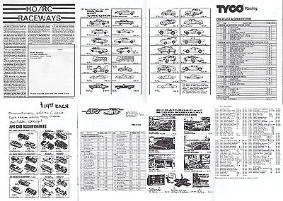 24 Page 5x8  B/W HO RC RACEWAY Vintage Slot Car AFX TYCO Catalog Cool Reference! • $3.99
