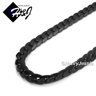 16 -40 MEN Stainless Steel 3mm Black Plated Miami Cuban Curb Chain Necklace*B155 • $15.99