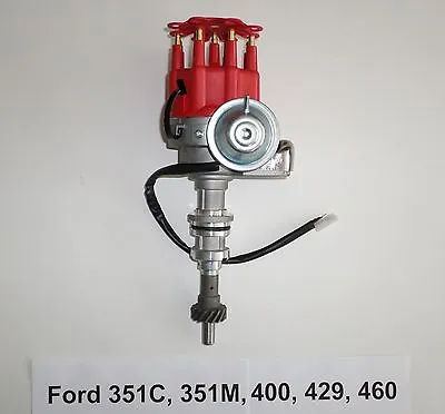 FORD Big Block 351C-351M-400-429-460 RED Small Cap HEI Distributor READY-TO-RUN • $94.97