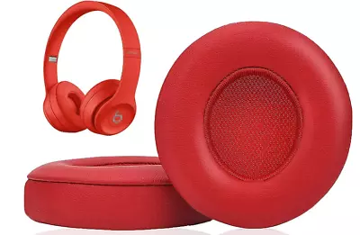 RED Replacement Ear Pads For Beats By Dr Dre Solo 2 / 3 Wireless Headphone RED • $43.99