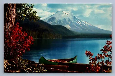 Postcard Vtg Washington Mt St Helens And Spirit Lake Autumn Coloring • $5