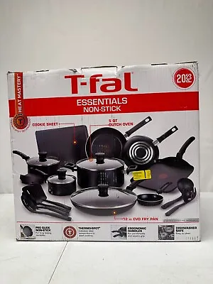 T-fal B087SKDW Easy Care 20-Piece Nonstick Cookware Set Thermospot - Gray • $60