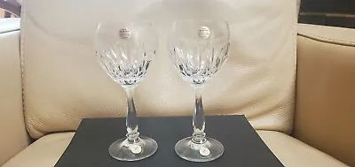 Cristallerie Zwiesel Germany Set Of 2 Crystal Echt Bleikristall Wine Glasses • $19.99