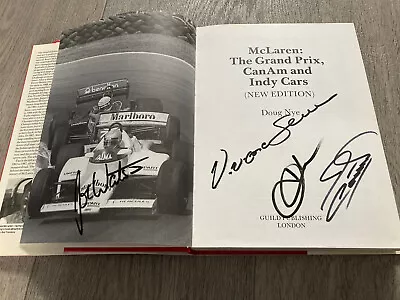 £100 • Buy McLAREN THE GRAND PRIX, CAN-AM & INDY CARS DOUG NYE 1988 HARDBACK - SIGNED COPY