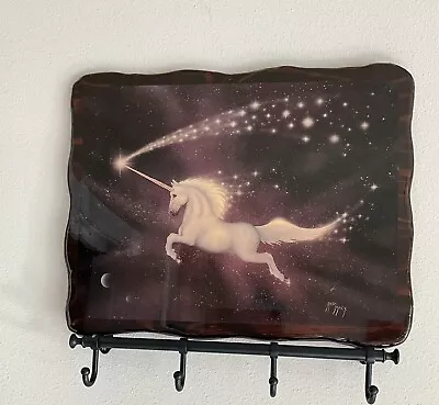 Vintage Unicorn Print Wooden Plaque • $55