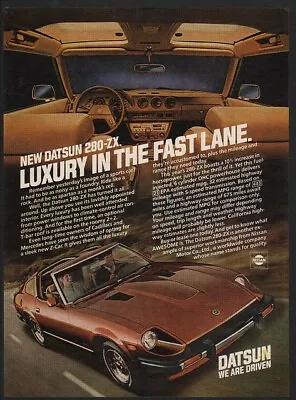 $12.99 • Buy 1981 DATSUN 280-ZX Luxury Sports Car - T Top -  VINTAGE AD
