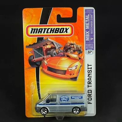 2008 Matchbox MBX Metal Ford Transit #37 Ford Silver Diecast SEALED • $5.99