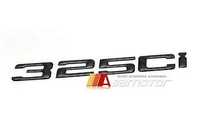 $18.99 • Buy Rear Trunk Lid Emblem Badge Real Carbon Fiber Letter 325Ci Fits BMW E46 3-Series