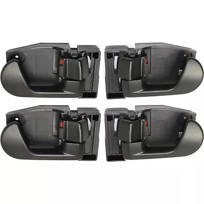 Door Handle Set For 2004-2012 Mitsubishi Galant Black Front & Rear Inner 4Pc • $37.33