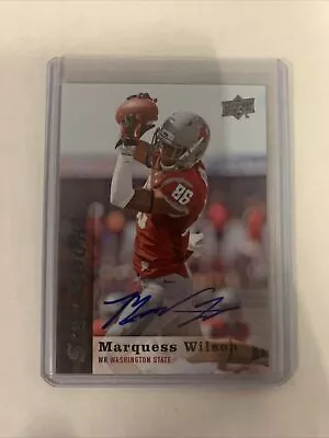 2013 Upper Deck Marquess Wilson Star Rookie Auto Washington State Cougars • $0.99