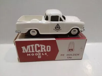 N.Z Micro Models  FE Holden  Ute AUS Police - Tasmania (white)  Mint Boxed • $120