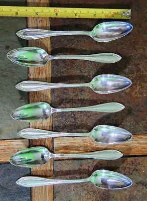 Lot Of 7 Vintage A.s.  Beaded Silverplated Epns Fruit 🍊 🥝 🥑🍉 Spoons • $34.99