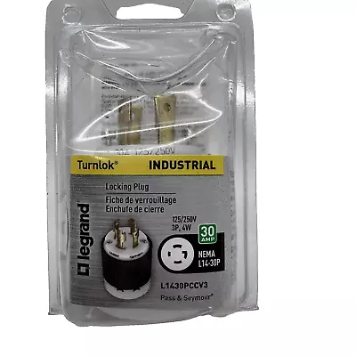 Legrand Turnlok NEMA L14-30P 30 Amp 125/250-Volt Locking Plug Industrial Grade • $13.49