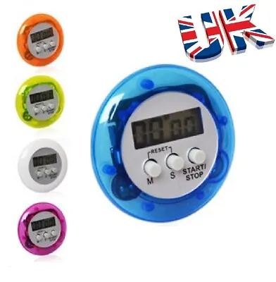 £3.34 • Buy Digital Kitchen Timer Large Magnetic LCD Countdown For Cooking Loud Clock Alarm