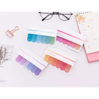 Cute Rainbow Coloured Mini Sticky Notes Page Markers Indexing Tabs • £1.99