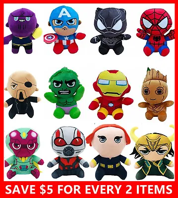 $19.95 • Buy 25cm Marvel Avengers Justice League Hero Kid Soft Plush Stuffed Doll Playset Toy