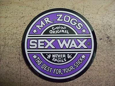 Mr Zogs Sex Wax Surf Surfing Decal Sticker • £3.32