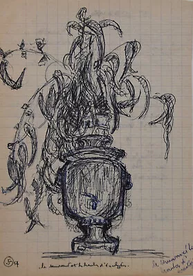 Felix Schivo (1924-2006) (57) - Ink - Samovar And Eucalyptus Branches • £171.35