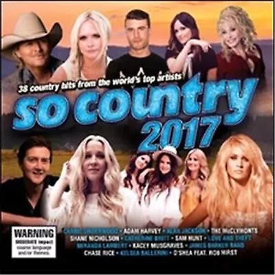 $18.99 • Buy So Country 2017 - 2 Discs New & Sealed. Carrie Underwood - Adam Harvey (D270)
