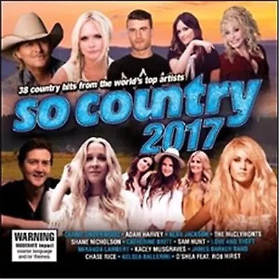 $18.99 • Buy So Country 2017 - 2 Discs New & Sealed. Carrie Underwood - Adam Harvey (D270)