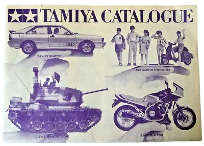 VINTAGE TAMIYA Scale Models Catalogue 1984 Cars Motorcycles Trucks Collectible • £8.75