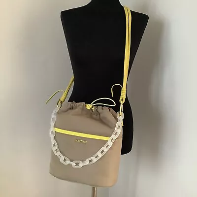 Marc Cain Beige Yellow Crossbody Or Shoulder Travel  Bag New • £75