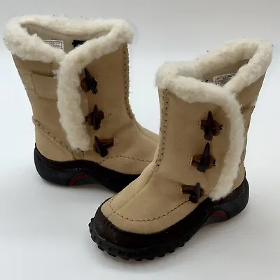 Merrell SPIRIT TIBET Suede Boots Warm Taupe Size 5 Euro 21 CUTE • $24.50