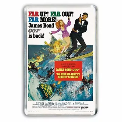 £2.25 • Buy  JAMES BOND ON HER MAJESTY'S SECRET SERVICE Movie Poster JUMBO FRIDGE MAGNET 