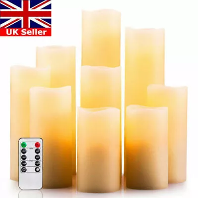 £5.99 • Buy Remote Control LED Battery Flameless Tea Candles Wax Flickering Decorative Lamp