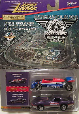 Johnny Lightning Indianapolis 500 Champions Al Unser & 1978 Chevy Corvette New • $23.72