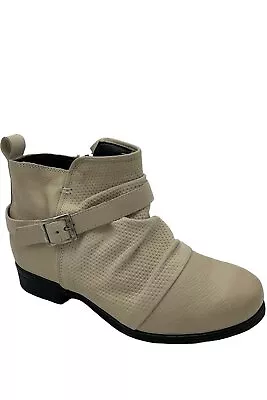 Miz Mooz Leather Ankle Boots With Buckle Suzy Linen • $64.99