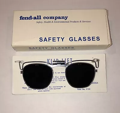 Vintage Steampunk Fendall Company Clip On/ Flip-up Safety Welding Glasses • $38.55