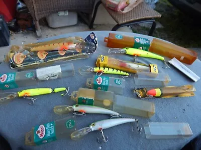 Vintage Mann's Stretch & Heavy Duty Stretch Chill Storm Large Lures Estate Find • $99.99