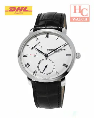 FREDERIQUE CONSTANT FC-723WR3S6 Slim Line Automatic Silver Dial Men's Black  • $3650