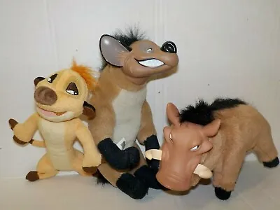 Disney Lion King Timon Meerkat Shenzie Hyena Pumba Warhog Plush Vinyl Mattel App • $39.99