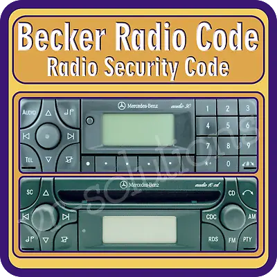 $7.99 • Buy Becker Radio Unlock Code CD Key BE3317 BE3311 BE3312 BE3318 BE3309 BE3308 BE3310