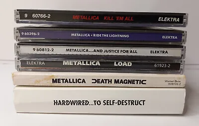 Metallica 6 CD Lot: Kill Em All-Ride The Lightning-And Justice For All-Load+More • $55
