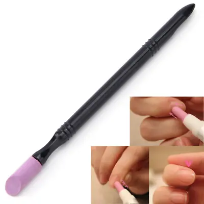 Nail Art Remover Stick Pen Pusher Polish Manicure Quartz Scrub Stone Cuticle • $2.85