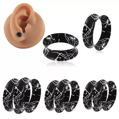 1Pair Flexible Silicone Double Flared Ear Flesh Tunnels Ear Plug Stretchers • £2.99