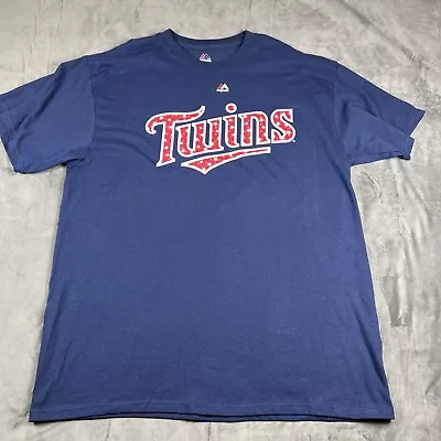 Minnesota Twins Majestic Joe Mauer Shirt Size XL • $9.99