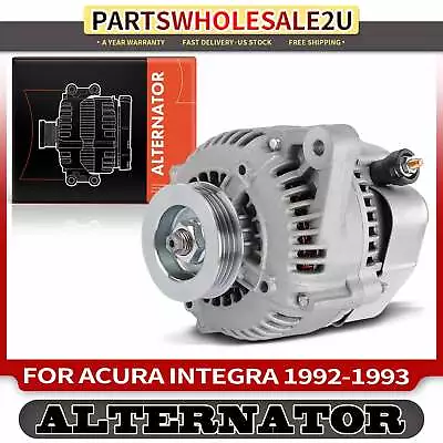 Alternator For Acura Integra 1992 1993 65Amp 12Volt Counterclockwise 4-Groove • $97.99