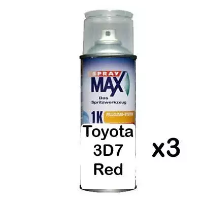 Auto Car Touch Up Can For Toyota 3D7 Red X 3 • $89.99