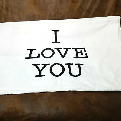 I Love You & Love You More Couple Standard Pillow Cushion Case Cover White • $16.45