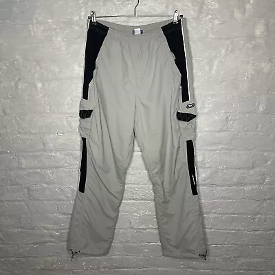 Vintage 90's Reebok Men's Track Pants Bottoms Joggers Trousers Grey XXL • £24.95