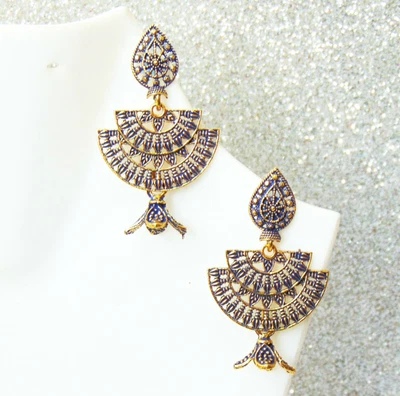 $10.99 • Buy Bollywood Jhumki Indian Ethnic Jhumka Wedding Bali Earrings Gift Fashion Jewelry